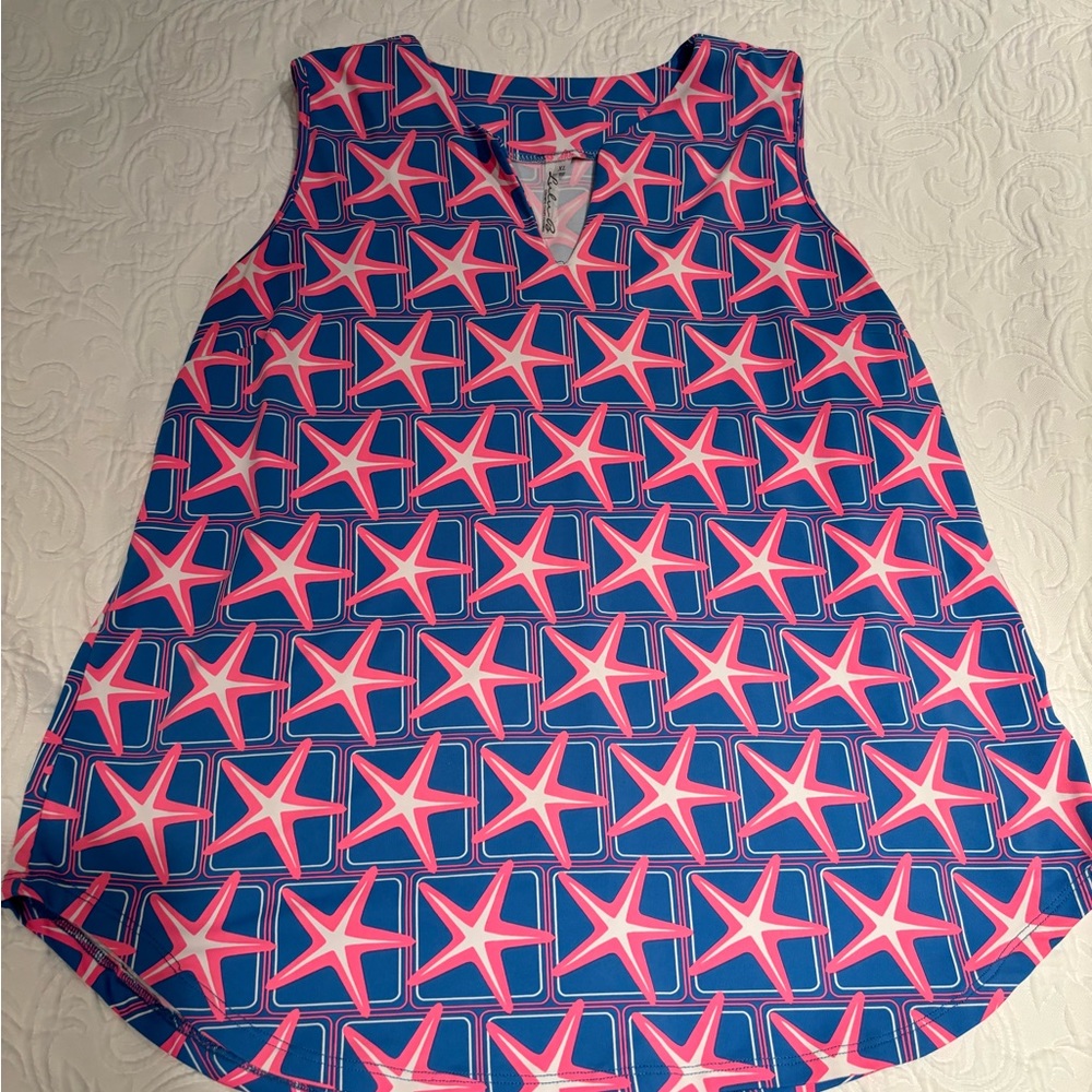 Lulu-B sleeveless, v-neck top, size XL